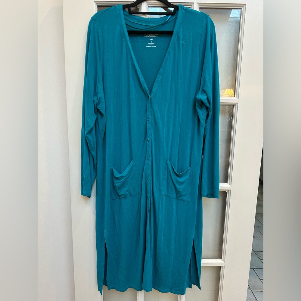 Torrid Super Soft Longline Snap Button Front Card… - image 4